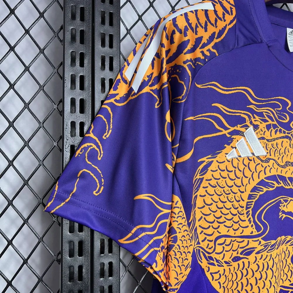 Camiseta Edición Especial Dragón Púrpura Real Madrid 2024/2025 Calidad Tailandesa