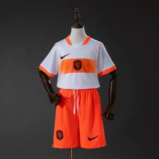 2026 Camiseta de Fútbol de Países Bajos Visitante AAA Grado Fan Talla Infantil