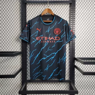 Camiseta de Fútbol Tercera Equipación Visitante Manchester City 2023/2024 Calidad Thai