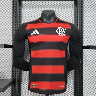 2025/2026 Long Sleeve Player Version Flamengo Home Jersey AAA fan-grade