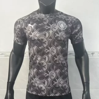 2025/2026 Versión Jugador Manchester City Uniforme Pre-partido Camiseta de Fútbol Calidad Tailandesa
