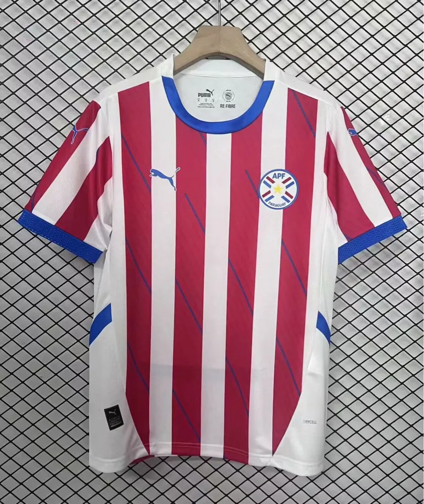 2025/2026 Camiseta de Fútbol Local de la Selección de Paraguay Calidad Tailandesa