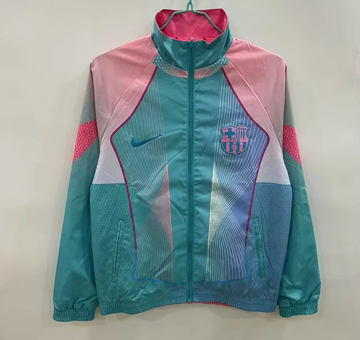 2025/2026 Camiseta de Fútbol Cortavientos Doble Cara Barcelona 1:1 Calidad Tailandesa