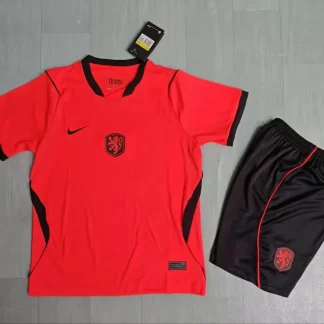 Camiseta de Fútbol Local de la Selección de Países Bajos 2026 1:1 Calidad Tailandesa Talla Infantil