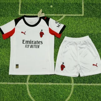 2025/2026 Camiseta de Visitante de AC Milan Talla Infantil Calidad Thai