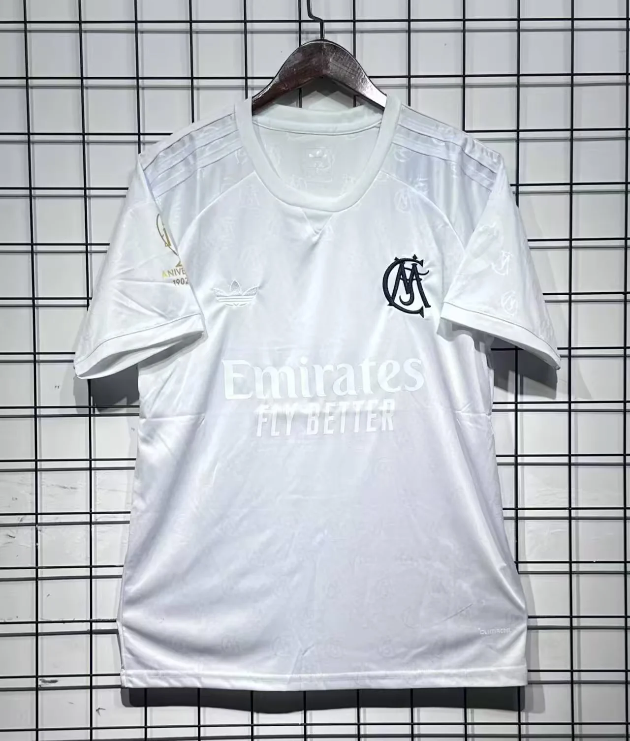 Camiseta de fútbol blanca de Real Madrid 2026/2027 Edición 125 Aniversario 1:1 Calidad Tailandesa
