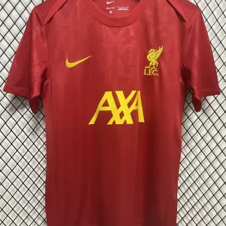 2024/2025 Camiseta de Entrenamiento Prepartido Roja Liverpool Calidad Tailandesa