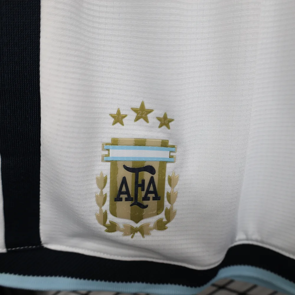 Pantalón corto blanco local de la Selección Argentina 2026 Versión Jugador AAA calidad aficionado