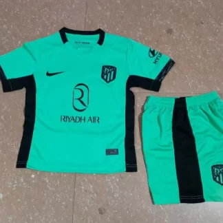 2023/2024 Camiseta de Fútbol Atletico Madrid Tercera Visitante Calidad Thai Talla Infantil