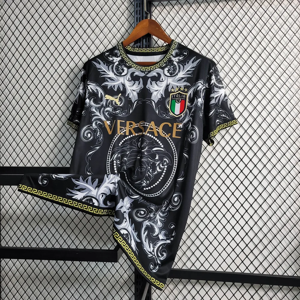 Camiseta de Fútbol Negra Edición Especial Italia 2023