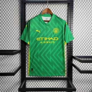 Camiseta de Fútbol Verde del Portero Manchester City 2023/2024 Calidad Tailandesa