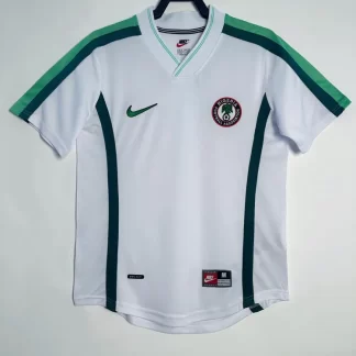 Camiseta de Fútbol Visitante Retro Selección Nacional de Nigeria 1998 Calidad Tailandesa