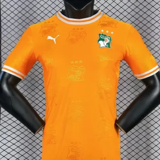 2025/2026 Versión Jugador Camiseta de Fútbol Local Selección Nacional Costa de Marfil Calidad Tailandesa