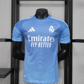2025/2026 Versión Jugador Real Madrid Edición Especial Azul Camiseta de Fútbol Calidad Thai