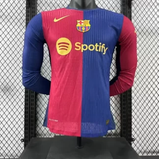 2024/2025 Manga Larga Barcelona Local Calidad Tailandesa