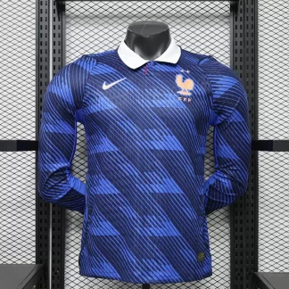 2026 Player Version Manga Larga Camiseta de Fútbol Local de Francia AAA fan-grade