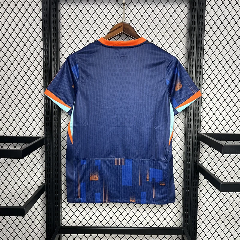 Camiseta de Fútbol Visitante Selección Nacional Países Bajos 2024-2025 Calidad Tailandesa