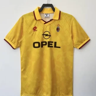 1995/1996 Retro AC Milan Camiseta Tercera Visitante Fútbol Calidad Tailandesa