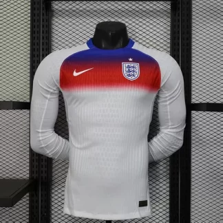 2025/2026 Camiseta de Fútbol Local de Inglaterra Versión Jugador Manga Larga Calidad Tailandesa