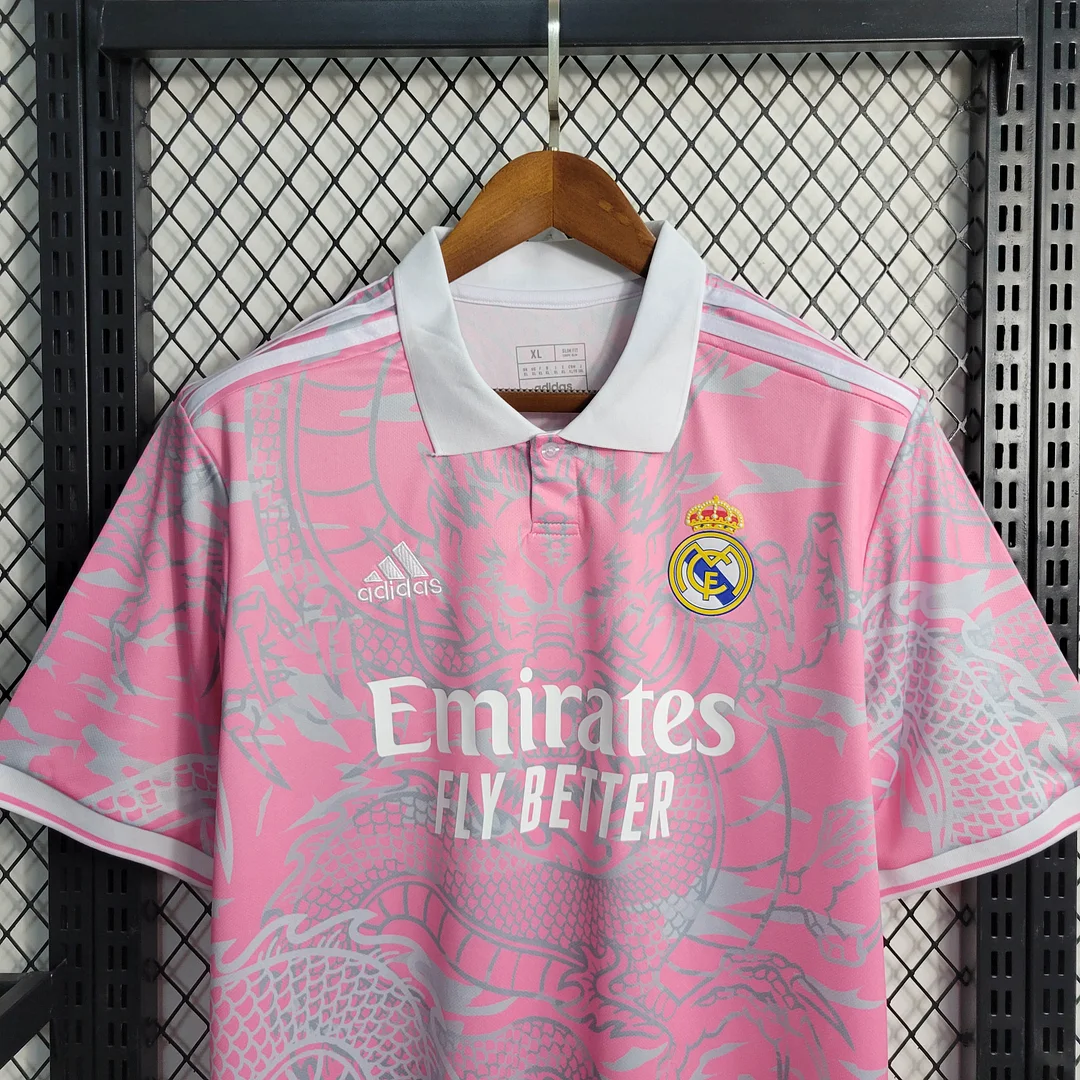 Camiseta de Fútbol Rosa del Dragón Chino del Real Madrid 2023/2024