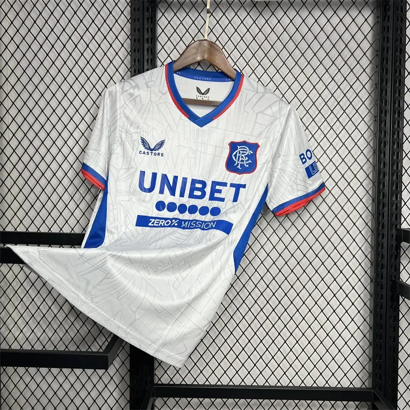 Camiseta de Fútbol Visitante Rangers 2024/2025 Calidad Thai
