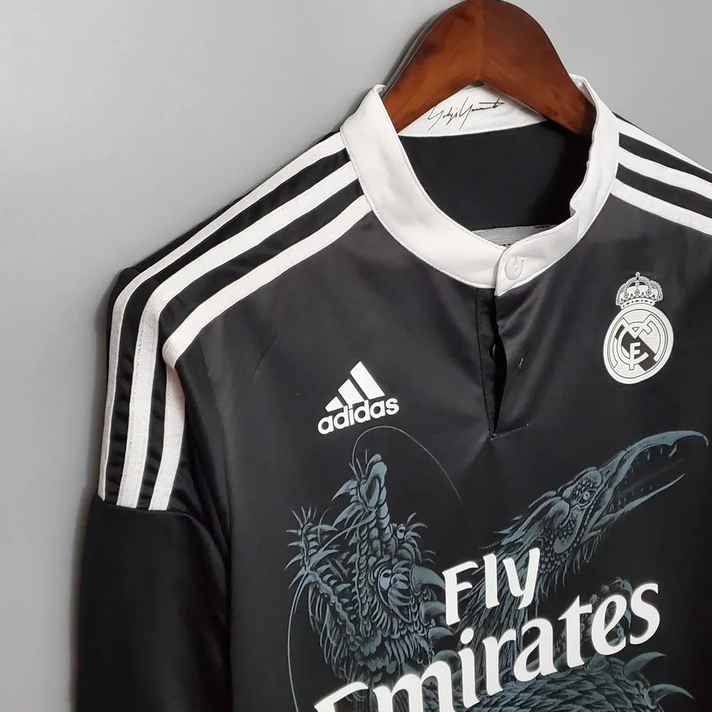 Real Madrid Tercera Visitante Retro Manga Larga 2014/2015