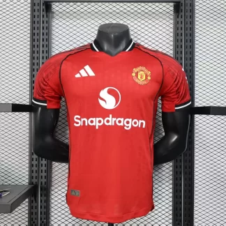 2025/2026 Versión Jugador Manchester United Local Camiseta de Fútbol Calidad Tailandesa