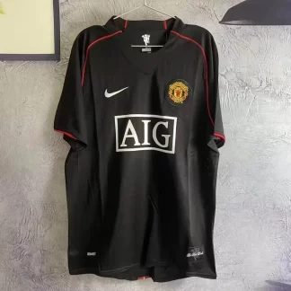 Camiseta de Fútbol Retro 2007/2008 Tercera Visitante Manchester United Calidad Tailandesa