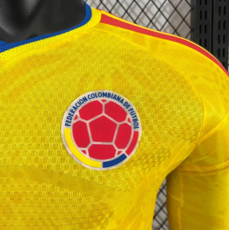 2026 Manga Larga Versión Jugador Camiseta Local Selección de Colombia 1:1 Calidad Thai