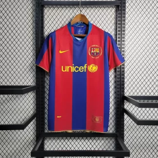 Camiseta de Fútbol Local Retro Barcelona 2007/2008 Calidad Tailandesa