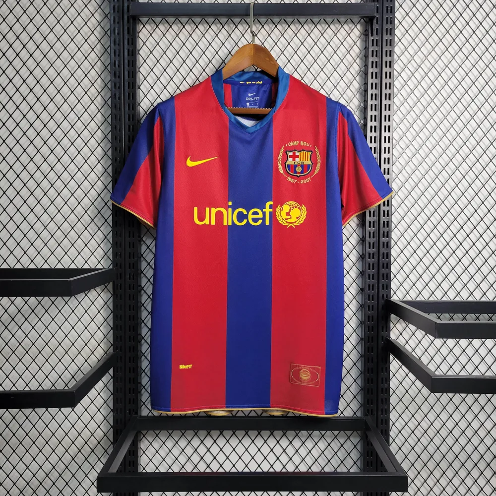 Camiseta de Fútbol Local Retro Barcelona 2007/2008 Calidad Tailandesa