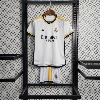 2023/2024 Real Madrid Camiseta de Fútbol Local Talla Infantil Calidad Tailandesa