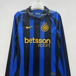 Camiseta de fútbol de manga larga de Inter de Milán 2026/2027 Local 1:1 Calidad Tailandesa