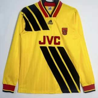 Camiseta de Fútbol Retro Visitante Arsenal Manga Larga 1993/1994 Calidad Tailandesa