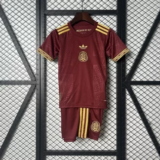 Camiseta de Fútbol Roja Edición Especial Nacional de México 2025 AAA calidad aficionado Talla Infantil