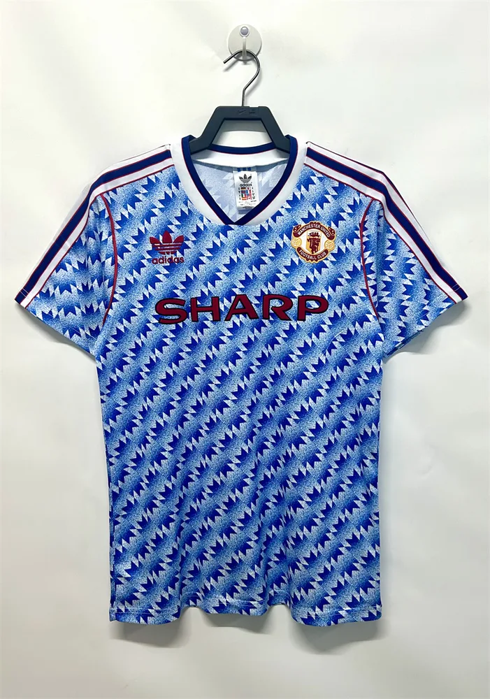 Camiseta de fútbol retro 1990/1992 Manchester United Visitante Calidad Tailandesa