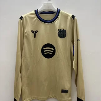 2025/2026 Camiseta de fútbol Suplente Manga Larga Barcelona Calidad Tailandesa