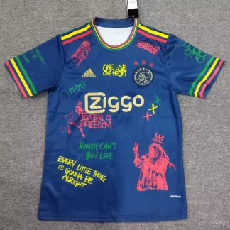 2025/2026 Camiseta de Ajax Doodle plate Azul Real Calidad Tailandesa