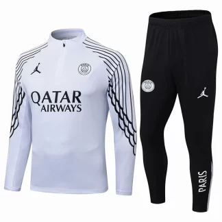 2025/2026 Psg Paris Saint-Germain Chándal de Entrenamiento Semi-Cremallera Blanco Conjunto