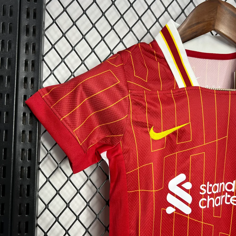 2024/2025 Camiseta de Fútbol Local Liverpool Calidad Tailandesa Talla Infantil