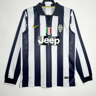 2014/2015 Camiseta de Fútbol Retro Local Juventus de Manga Larga 1:1 Calidad Tailandesa
