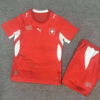 2026 Camiseta Local de la Selección de Suiza 1:1 Calidad Tailandesa Talla Infantil