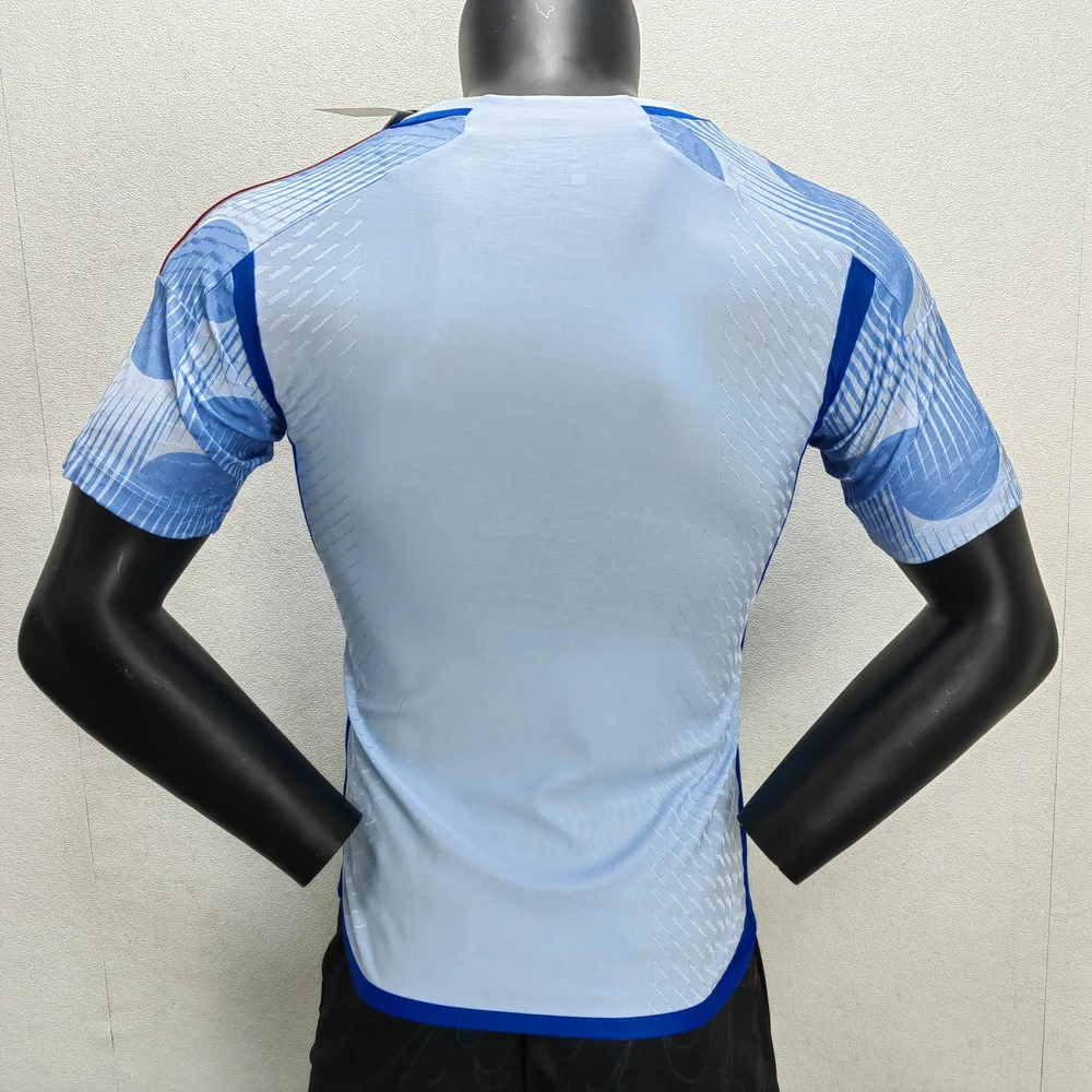 Versión de jugador de la camiseta de fútbol visitante de España para la Copa Mundial de la FIFA 2022