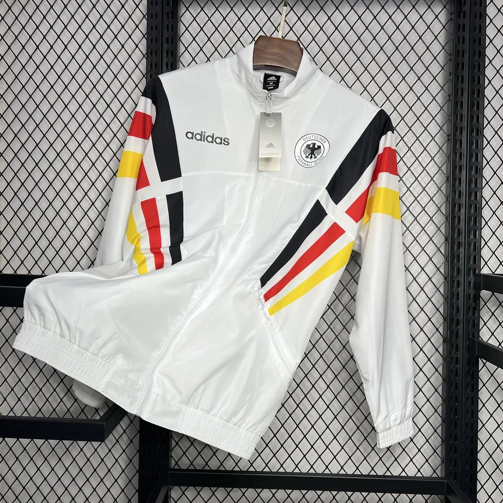 Cortavientos de Alemania 2024-2025 Camiseta de Fútbol Blanca