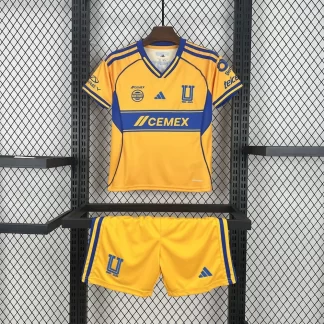 2025/2026 Camiseta de Fútbol Local Tigres Calidad Tailandesa Talla Infantil