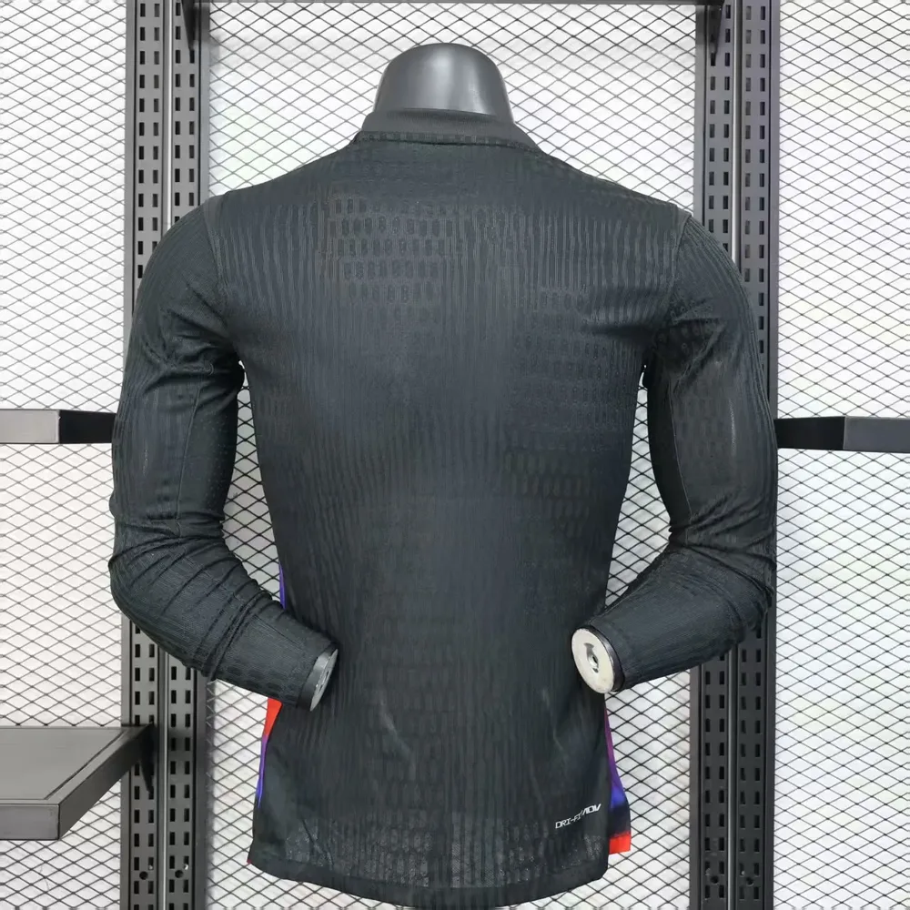 2025/2026 Manga Larga Versión Jugador Inglaterra Camiseta Visitante Fútbol Calidad Tailandesa