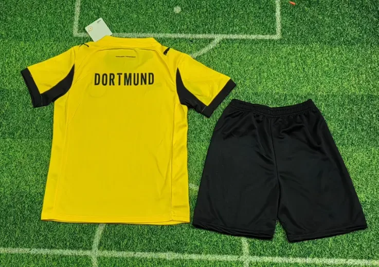2025/2026 Dortmund Season Cup Camiseta Fútbol Calidad Tailandesa Talla Infantil