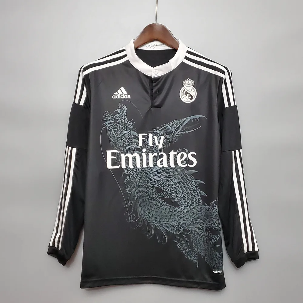 Real Madrid Tercera Visitante Retro Manga Larga 2014/2015