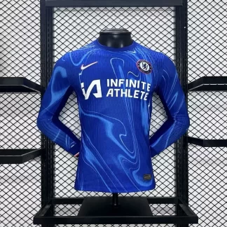 2024/2025 Manga Larga Chelsea Local Camiseta Fútbol Versión Jugador Calidad Thai