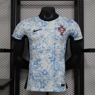 Camiseta de Fútbol Versión Jugador Portugal Visitante 2024 1:1 Calidad Tailandesa